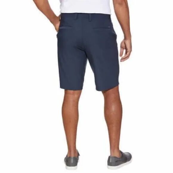 NWT Greg Norman Mens Ultimate Travel Luxury Performance Shorts Blue Heathered 32 - Picture 2 of 5